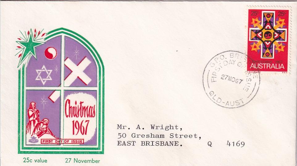1967 Australian First Day Cover - Christmas Set (2) - Loose Change Coins