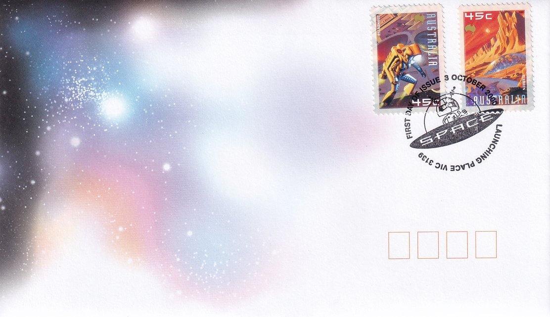 2000 Australian First Day Cover - SPACE - Loose Change Coins