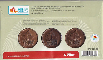 2008 PMC - World Youth Day - Limited Edition Medallion Cover - Loose Change Coins