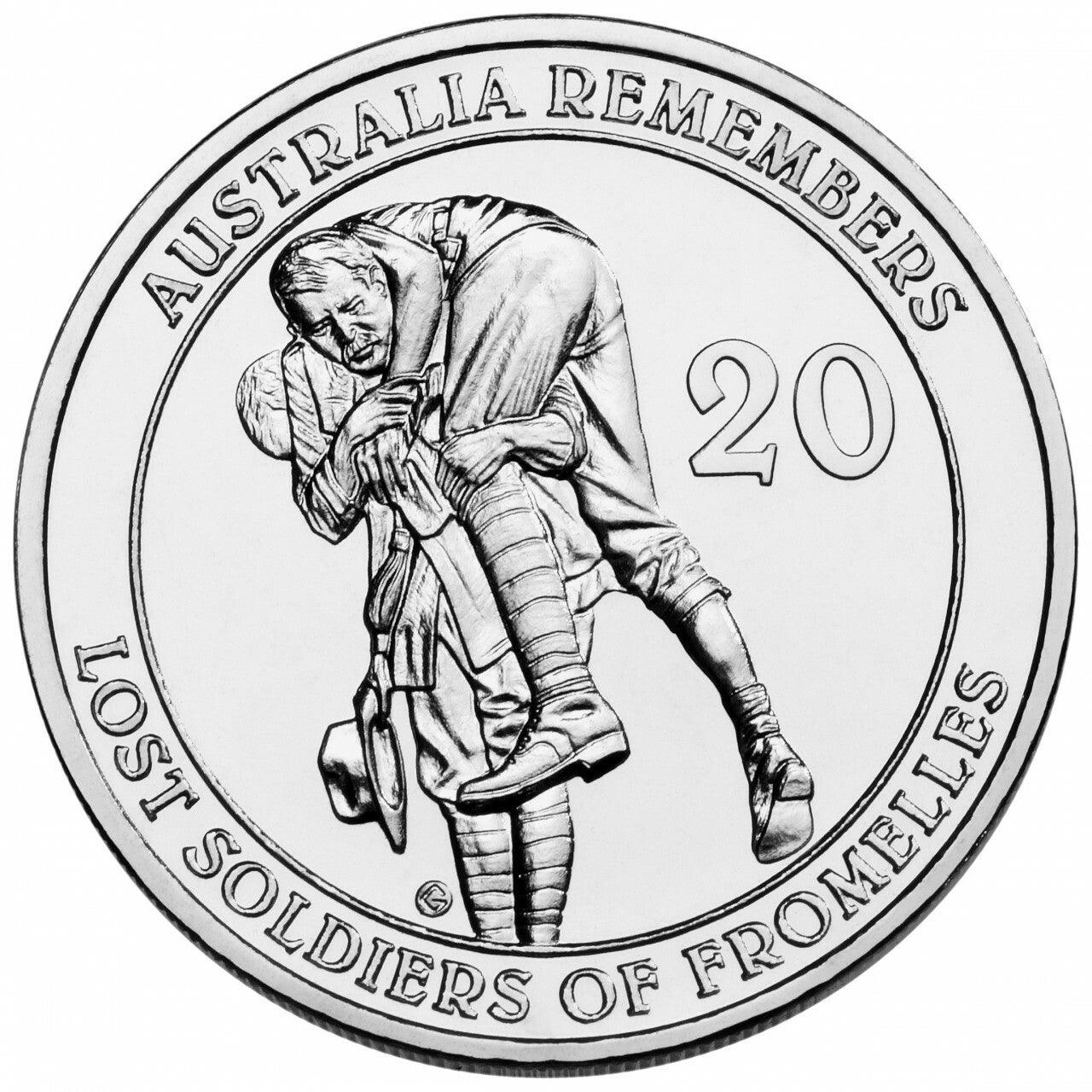 2010 PNC - Australia Remembers - Lost Soldiers of Fromelles - Loose Change Coins