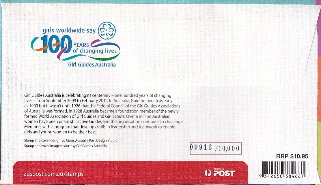 2010 Prestige FDC - Centenary of Girl Guides - Loose Change Coins