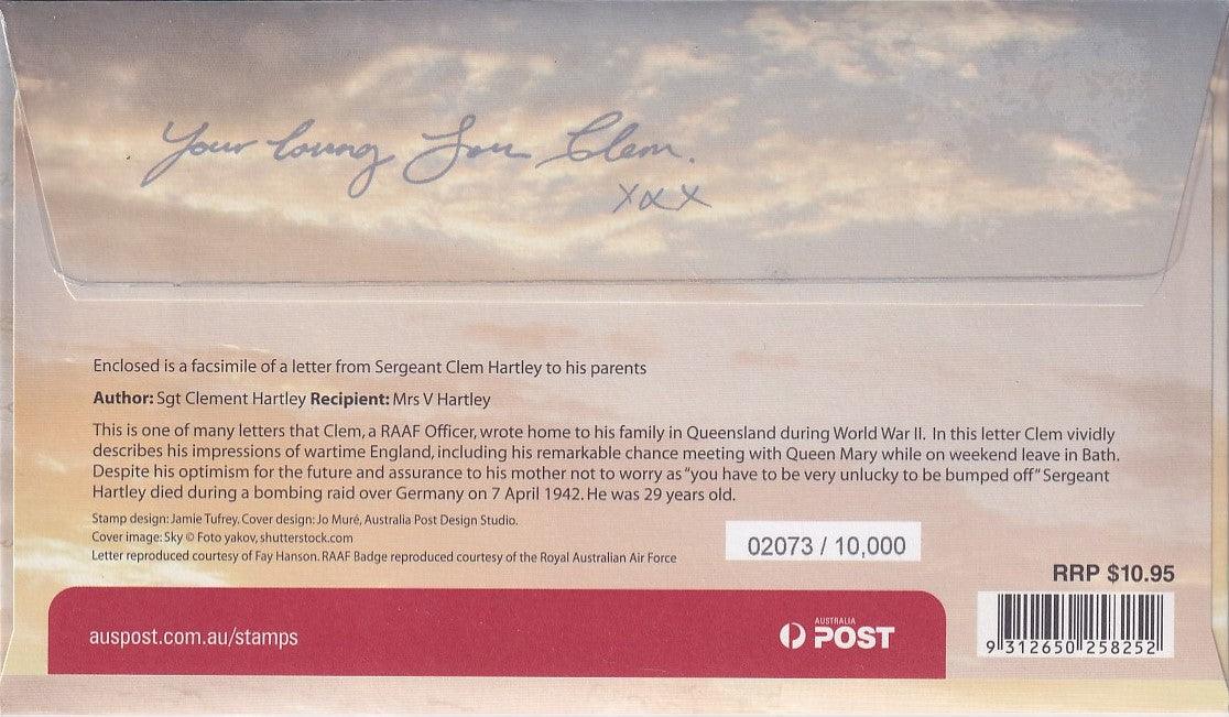 2011 Prestige FDC - "Your Loving Son Clem" Lest we Forget 11.11.11 - Loose Change Coins