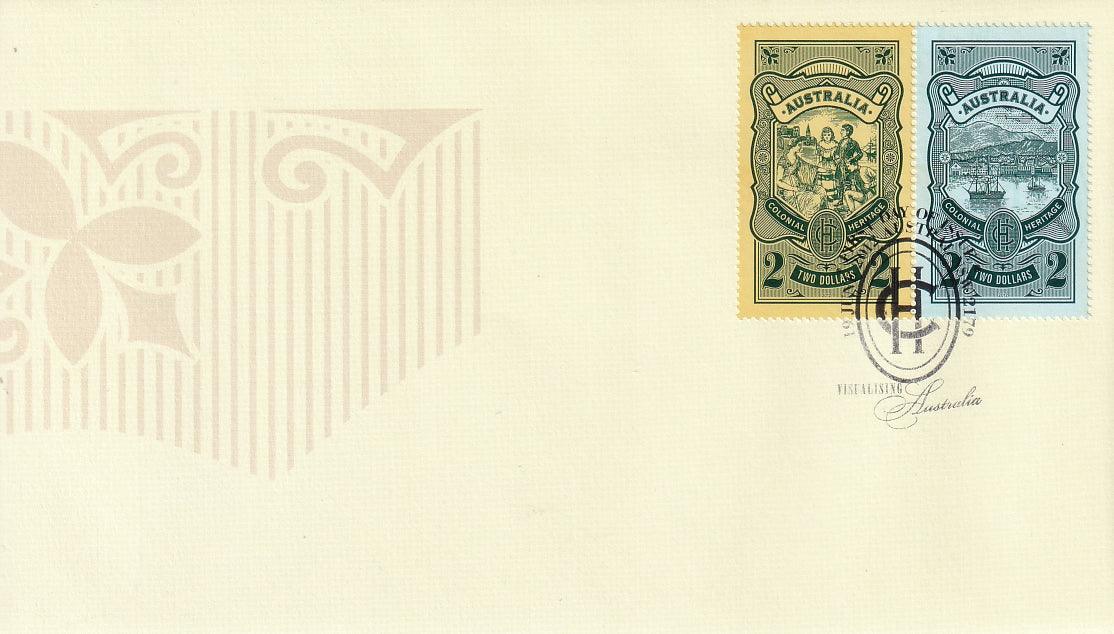 2012 Australian First Day Cover - Colonial Heritage - Visualising Australia - Heritage FDC, Pair - Loose Change Coins