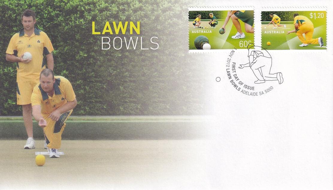 2012 Australian First Day Cover - Lawn Bowls in Australia - Bowls FDC (2) - Loose Change Coins