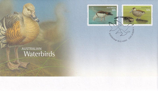 2012 Australian First Day Cover - Waterbirds of Australia - 60c S/A (2) - Loose Change Coins