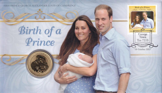 2013 Perth Mint PNC - HRH Prince George - Loose Change Coins