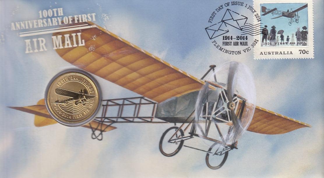 2014 Perth Mint PNC - First Air Mail 100th Anniversary - Loose Change Coins
