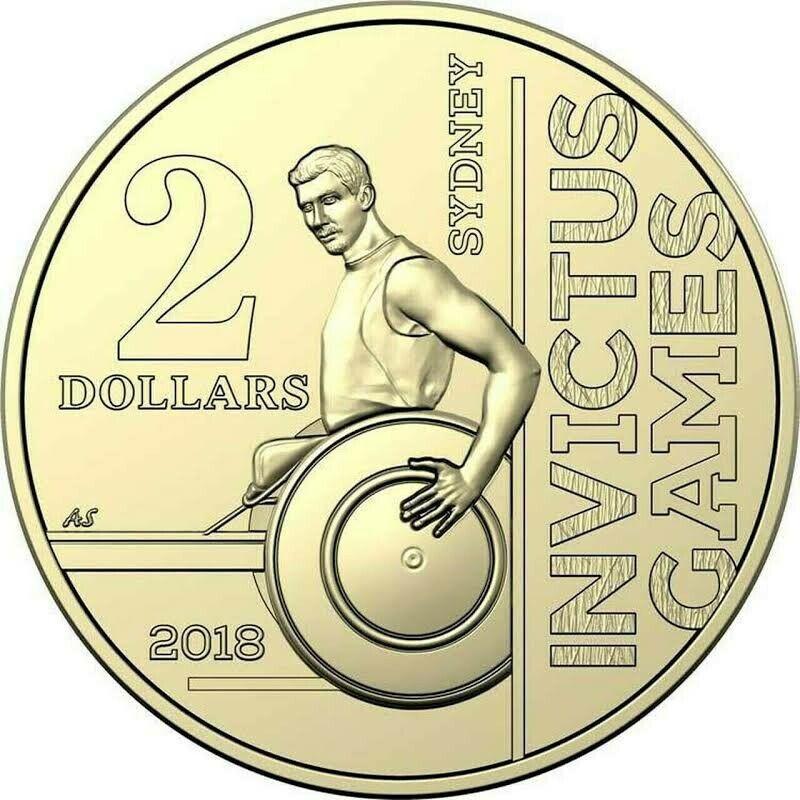 2018 Australian $2 Coin - INVICTUS GAMES - Uncirculated - Loose Change Coins