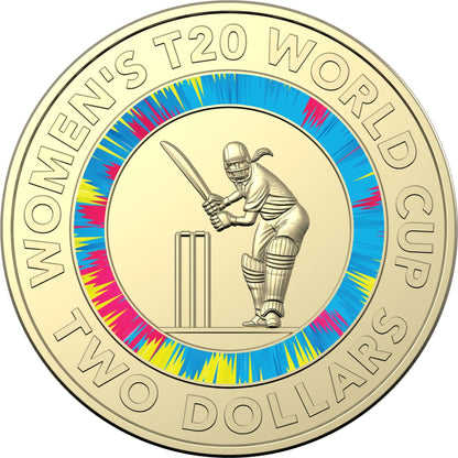 2020 Australian Two Dollar Coin - ICC Women's T20 World Cup 2020 - Loose Change Coins