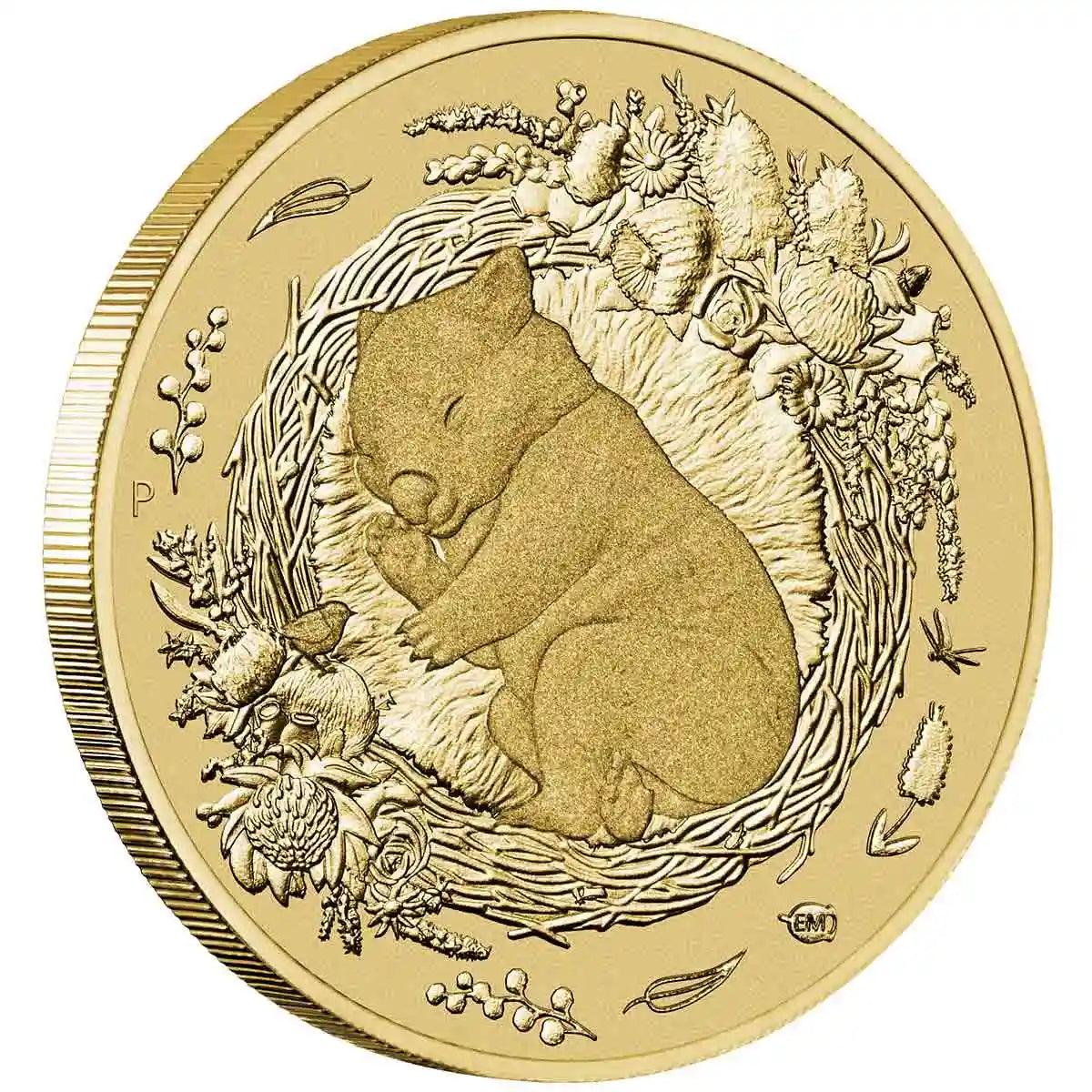 2021 Dreaming Down Under Wombat $1 Coin and Stamp Cover - Loose Change Coins