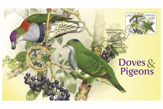 2021 Perth Mint PNC - Superb Fruit Dove - Loose Change Coins