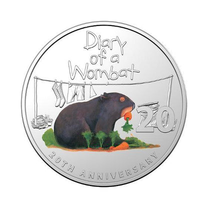 Diary of a Wombat Postal Numismatic Cover - Loose Change Coins