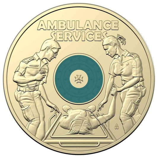 2021 Australian $2 Coin - Australian Ambulance Services - Uncirculated from Mint Roll - Loose Change Coins