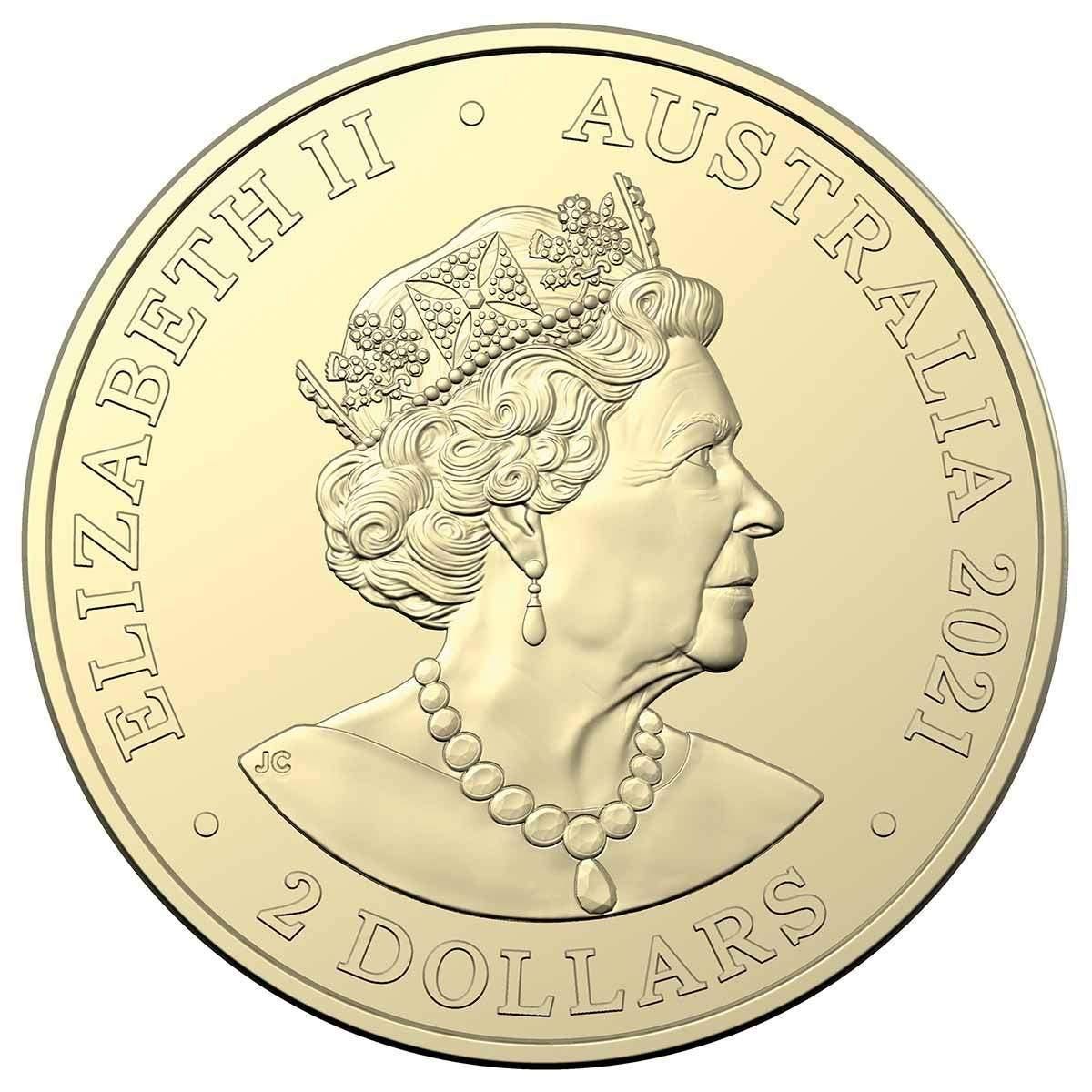 2021 Australian $2 Coin - Australian Ambulance Services - Uncirculated from Mint Roll - Loose Change Coins