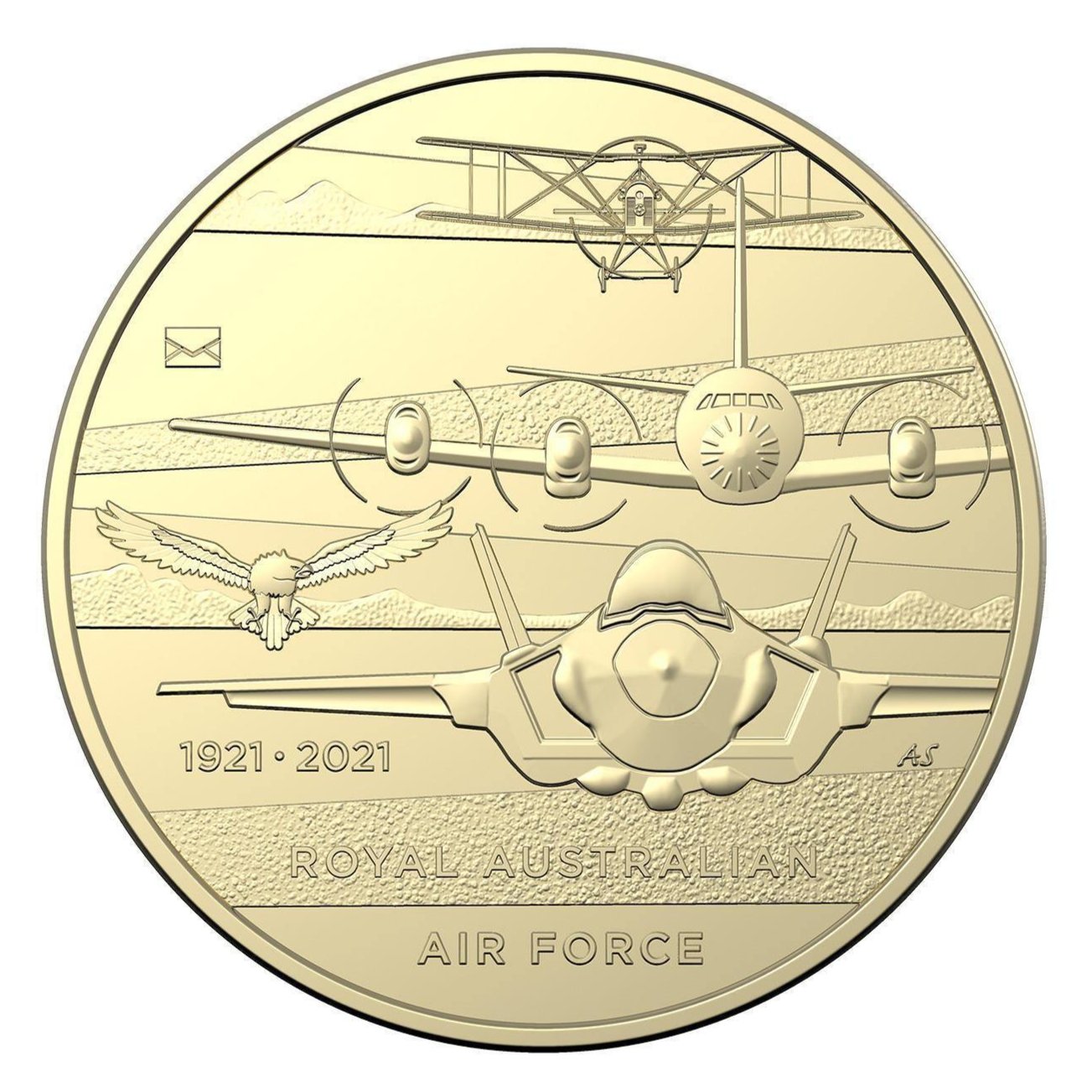 2021 RAAF Centenary PNC - With Envelope Privy Mark on Coin - Sold out at Australia Post - Loose Change Coins