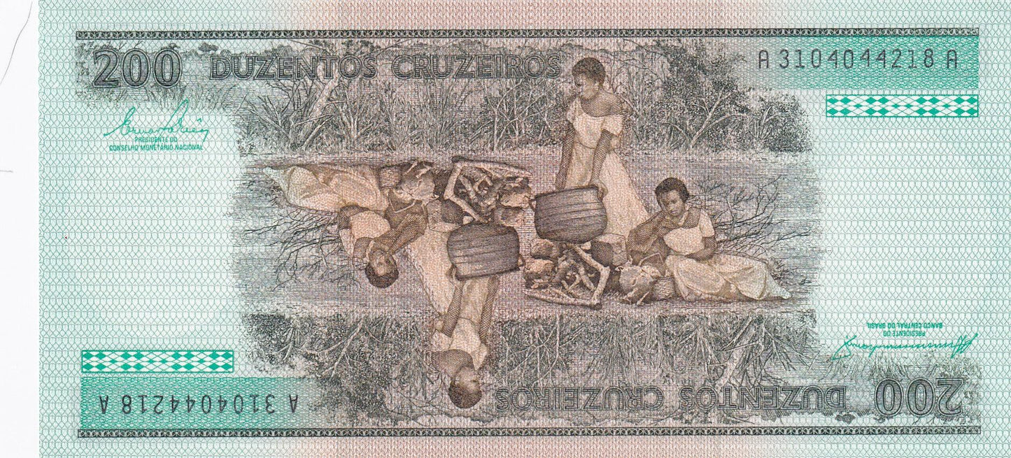 Brazil p199b: 200 Cruzeiros from 1984 - Loose Change Coins