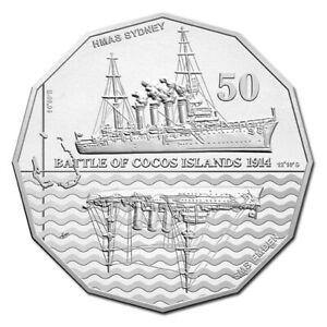 2014 PNC - Battle of Cocos Islands - Centenary of the Sydney/Emden Engagement - Loose Change Coins