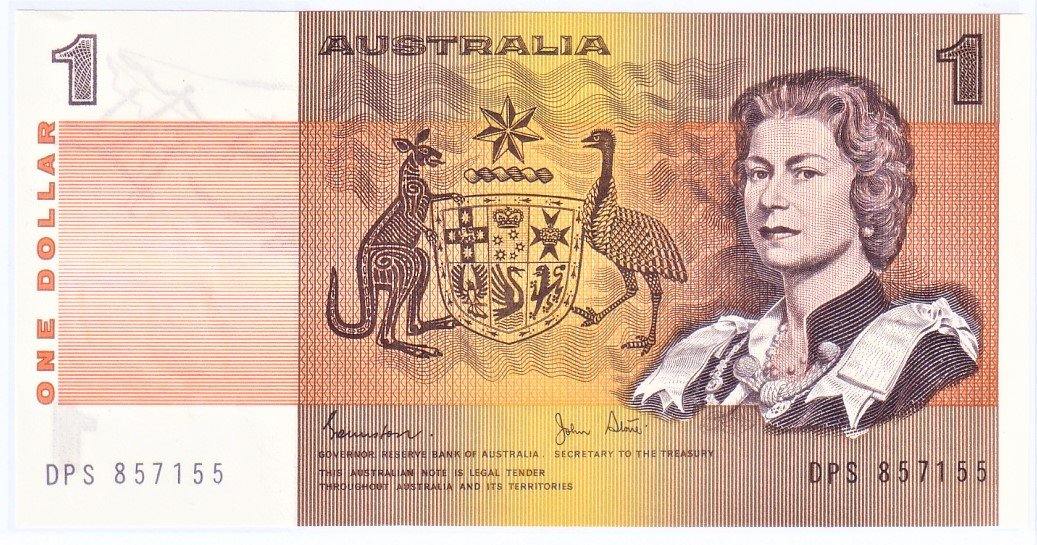 One Dollar Note - Loose Change Coins
