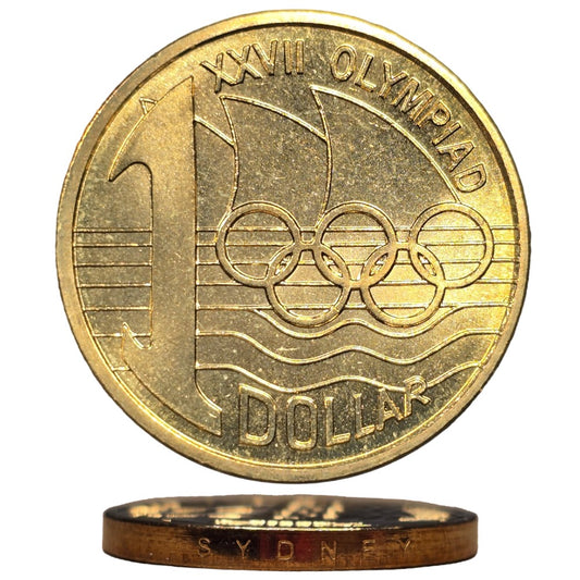 2000 $1 Coin - OLYMPHILEX "Sydney" Edge Lettered Coin