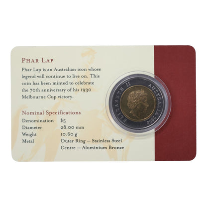 2000 $5 Coin - Phar Lap - Winning of the 1930 Melbourne Cup