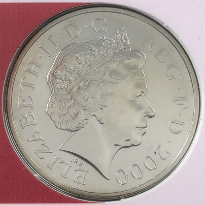 2000 Queen Mother 100th Birthday - £5 Crown Brilliant Uncirculated Coin In Folder