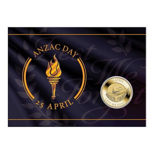 2026 Anzac Day $1 Coin in Card