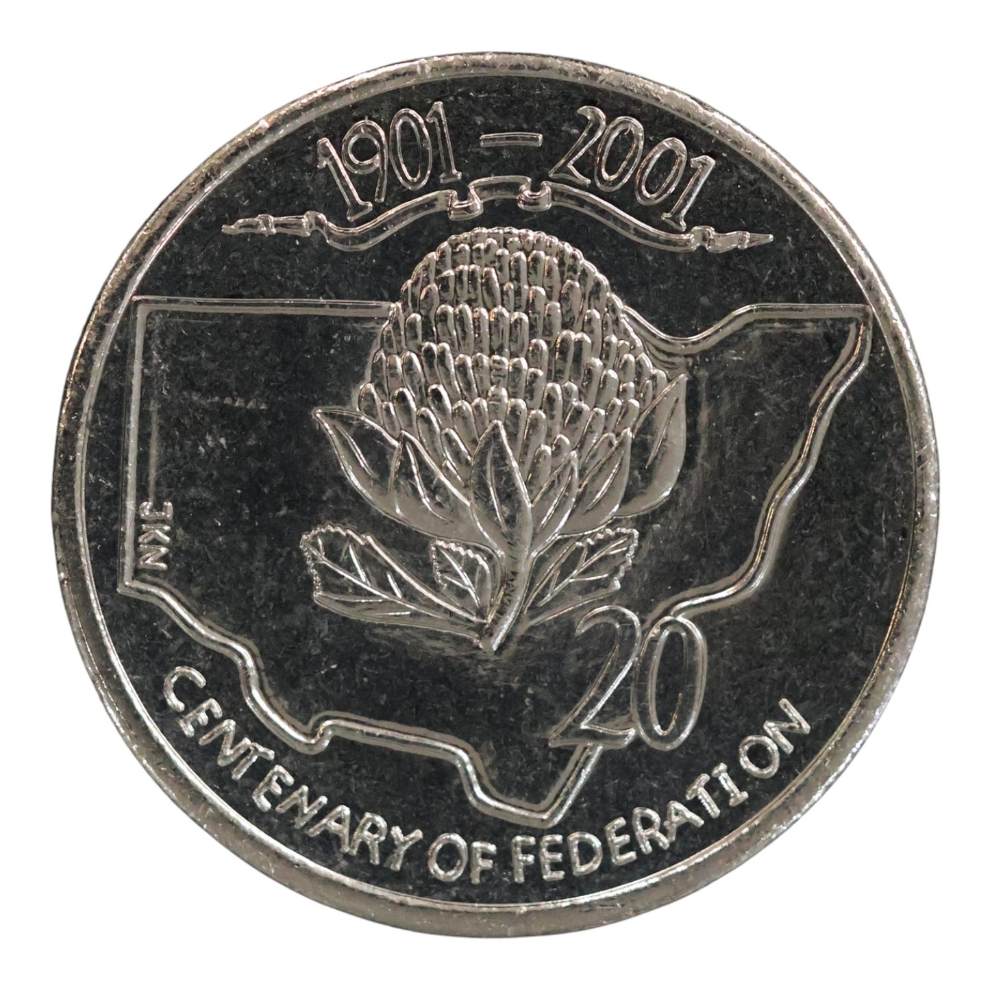 2001 20c Coin - Centenary of Federation - New South Wales - Uncirculated
