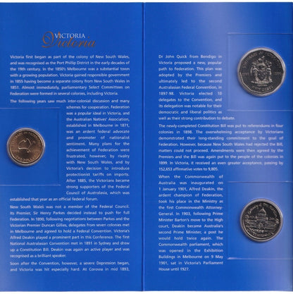 2001 Centenary of Federation State Uncirculated Coin Set - Victoria