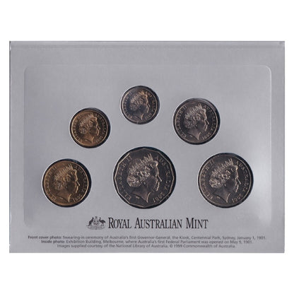 2001 Royal Australian Mint Uncirculated Coin Set - The Centenary of Federation