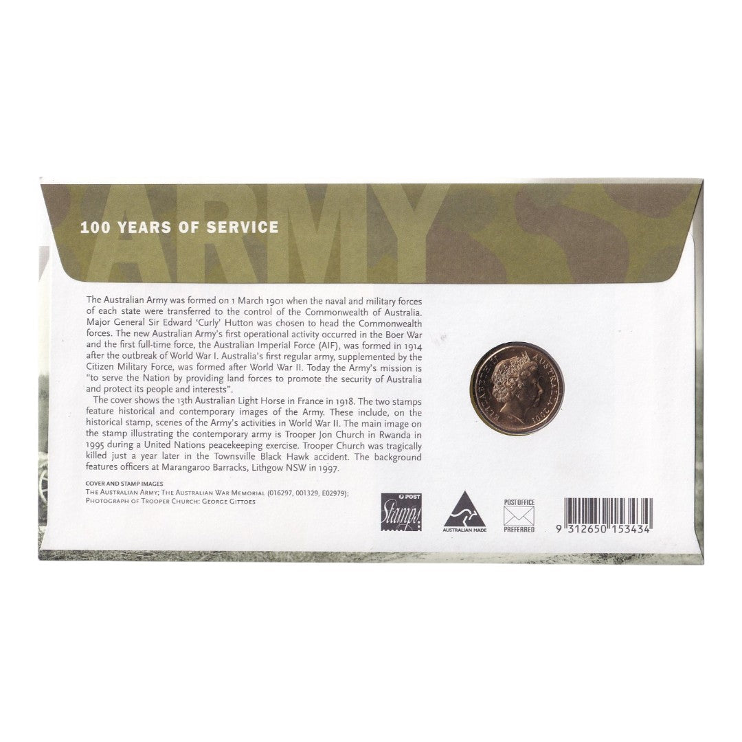 2001 PNC - 100 Years of Service - Centenary of the Army