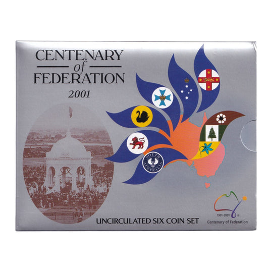 2001 Royal Australian Mint Uncirculated Coin Set - The Centenary of Federation