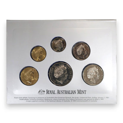 2001 Royal Australian Mint Uncirculated Coin Set - The Centenary of Federation
