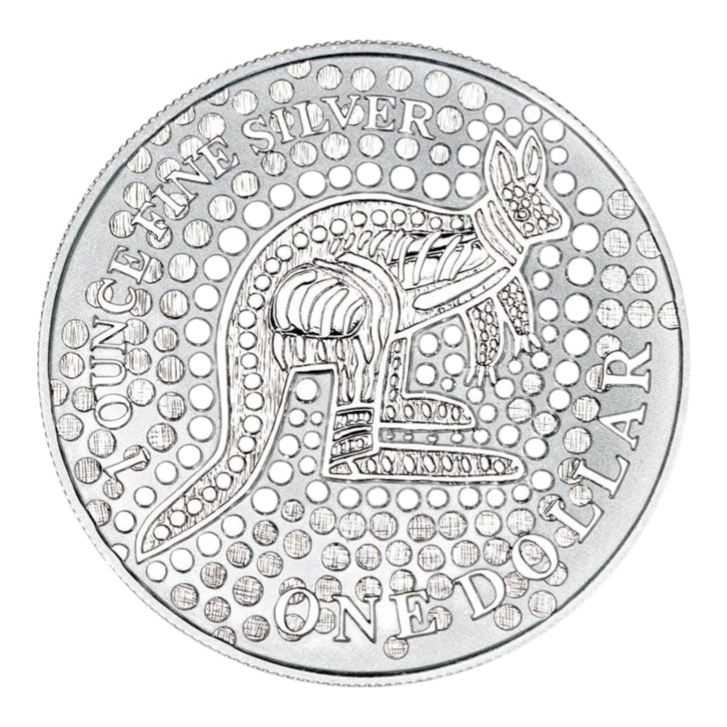 2001 $1 Coin - Silver Kangaroo - 1oz Silver Frosted Uncirculated
