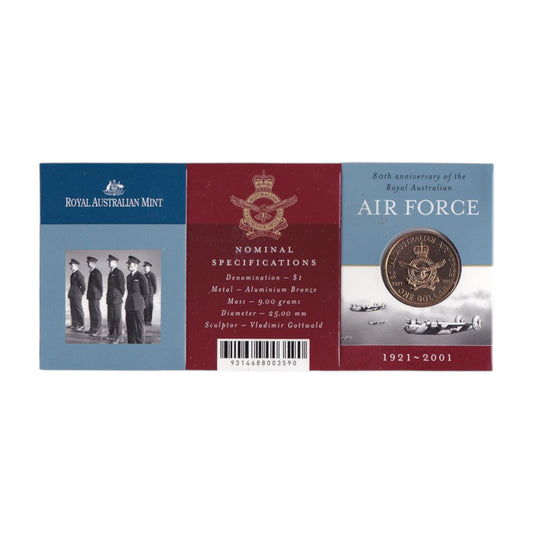 2001 $1 Coin - 80th Anniversary of the Royal Australian Air Force