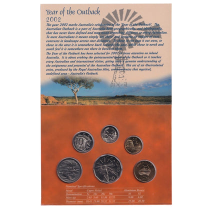 2002 Royal Australian Mint Uncirculated Coin Set - Year of the Outback