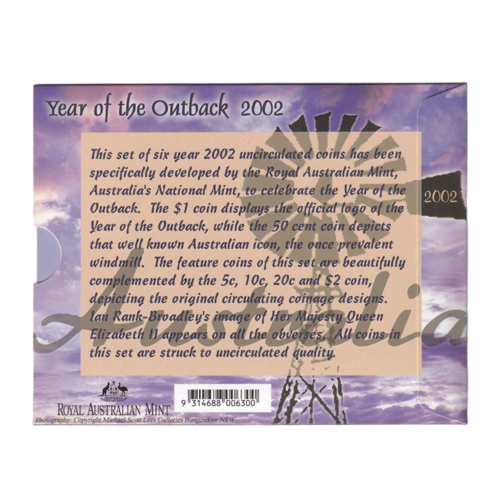 2002 Royal Australian Mint Uncirculated Coin Set - Year of the Outback