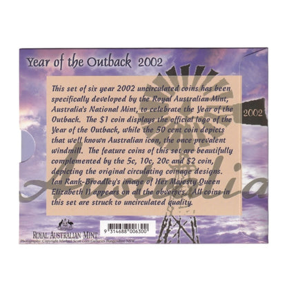 2002 Royal Australian Mint Uncirculated Coin Set - Year of the Outback
