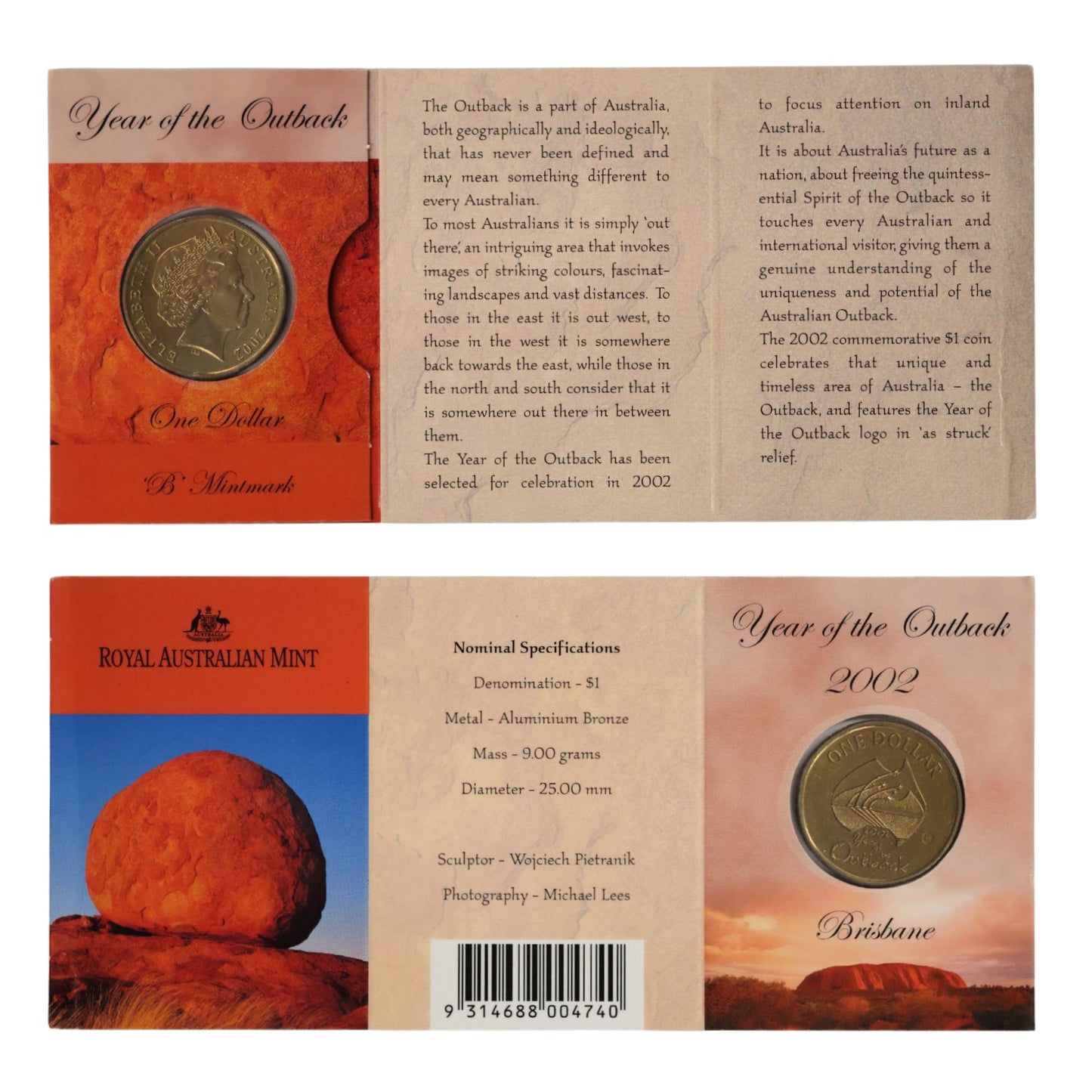 2002 $1 Coin - Year of the Outback