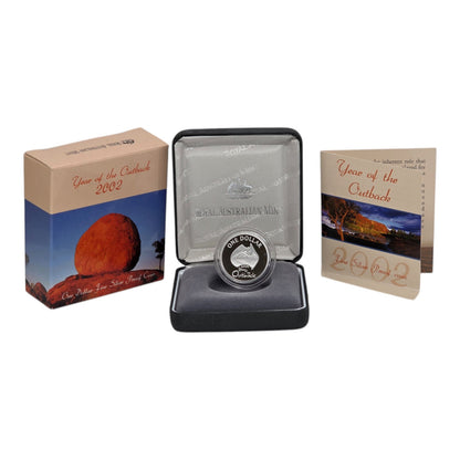 2002 Silver Proof $1 Coin - Year of the Outback