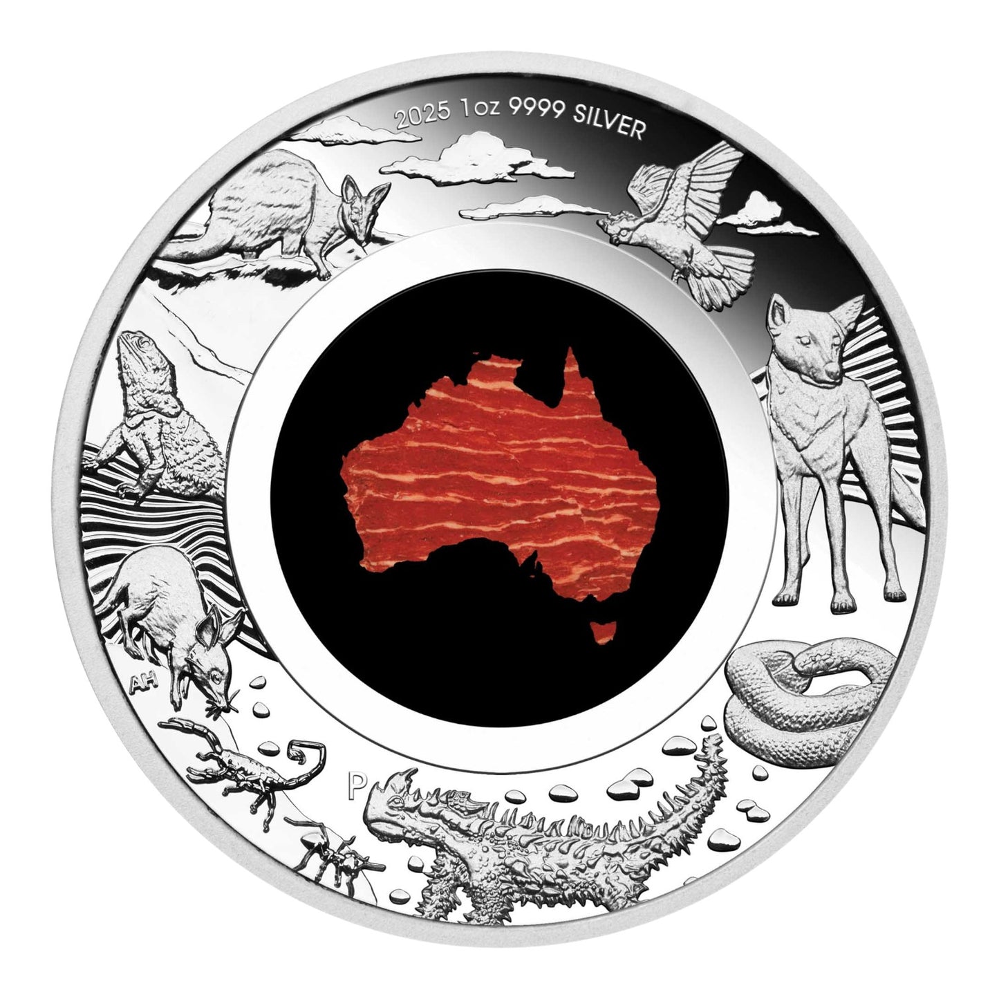 2025 Great Southern Land 1oz Silver Proof Snakeskin Jasper Coin