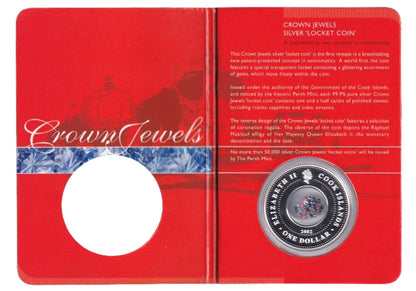 2002 Perth Mint - Crown Jewels Silver "Locket Coin"