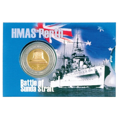 2002 Uncirculated Bi-Metal $5 Coin Pack - 60th Anniversary of the Battle of Sunda Strait