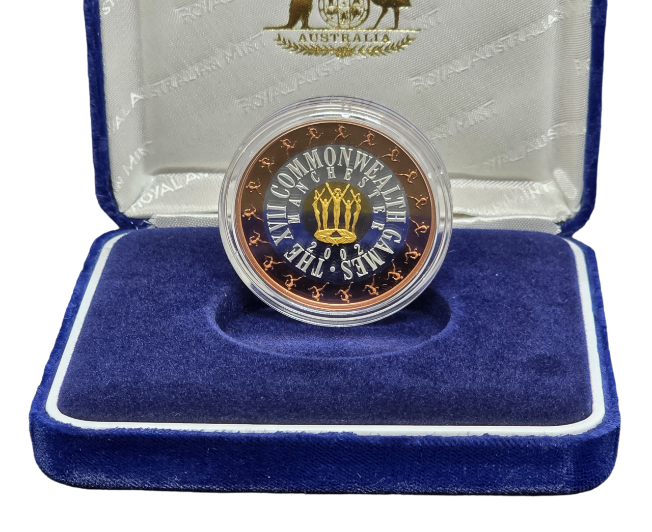 2002 $50 Tri-Metal Proof Coin - XVII Commonwealth Games Manchester