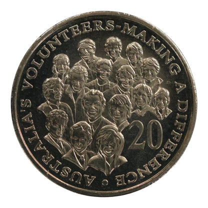 2003 20c Coin - Commemorating Australia's Volunteers