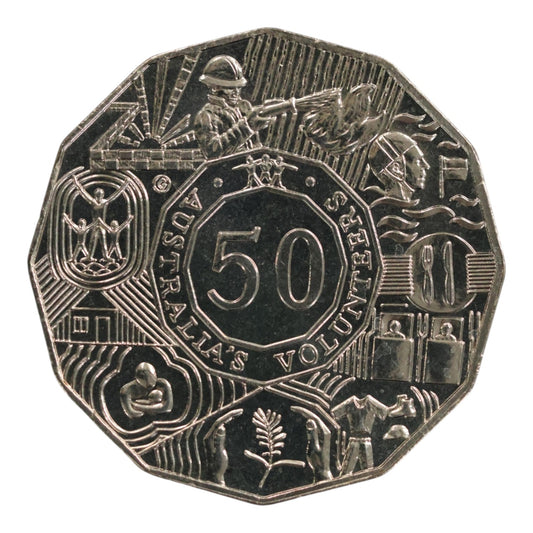 2003 50c Coin - Australia's Volunteers - Uncirculated