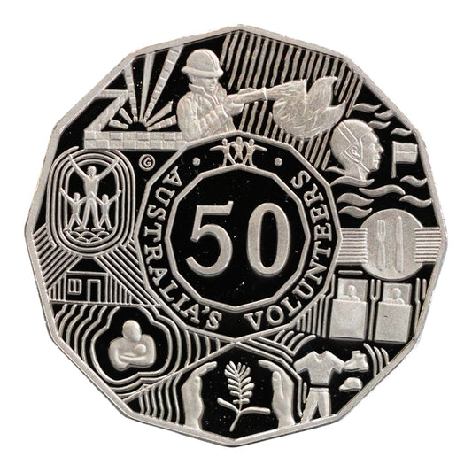 2003 50c Coin - Australia's Volunteers - Proof