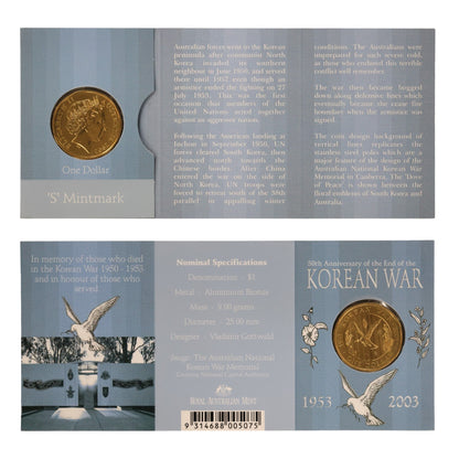 2003 $1 Coin - 50th Anniversary of the End of the Korean War