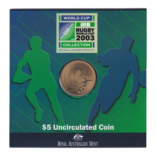 2003 $5 Coin - Rugby World Cup