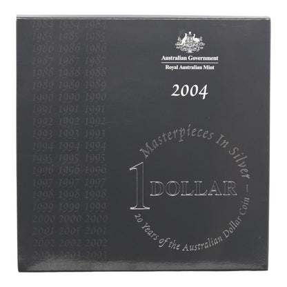 2004 Masterpieces in Silver - 20 Years of the Australian Dollar Coin