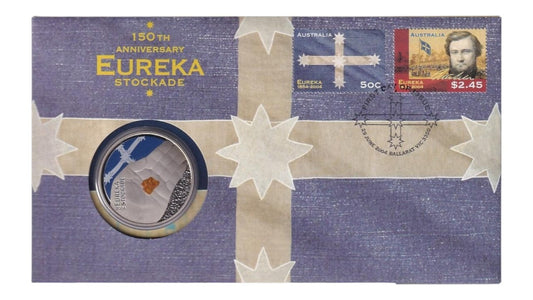 2004 Perth Mint PNC - 150th Anniversary of the Eureka Stockade